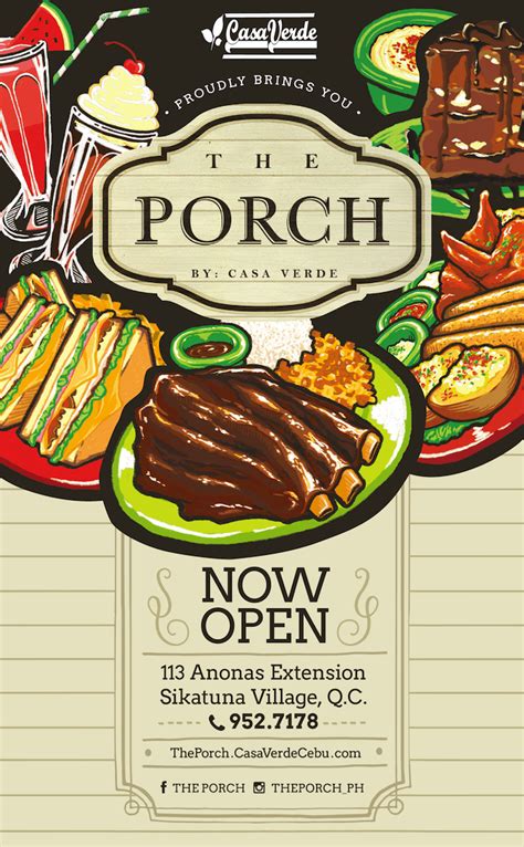 the porch by casa verde menu